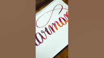 Harman Calligraphy #shorts #handlettering #lettering #Calligraphy  #shortvideo