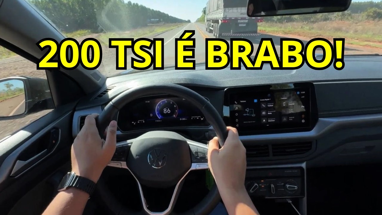 ULTRAPASSANDO TODO MUNDO DE VOLKSWAGEN T-CROSS 200 TSI 2025 NA ESTRADA