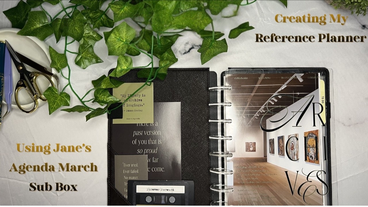 Creating My Reference Planner Using the March Jane's Agenda Box