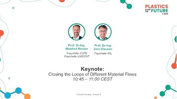 K 2025 Keynote: Closing the Loops of Different Material Flows