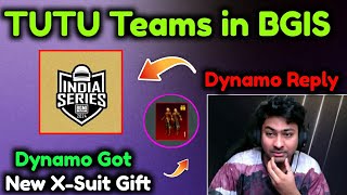 Dynamo on TUTU Teams in BGIS 😳 X-Suit Gift | BGMI HIGHLIGHTS