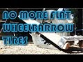 No more flat wheelbarrow  riding mower tires