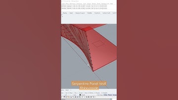 How To Make A Serpentine Panel Wall With Rhino.Inside #revit #grasshopper3d