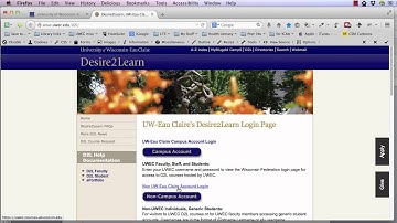 Log into D2L at UWEC