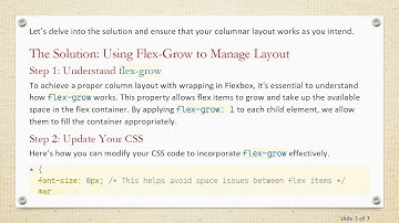 Solving flex-flow: column Issues in CSS Flexbox