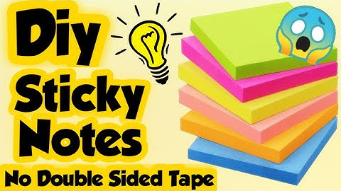 Diy Sticky note/How to make note pad/Sticky notes without double sided tape/Homemade Stationary item