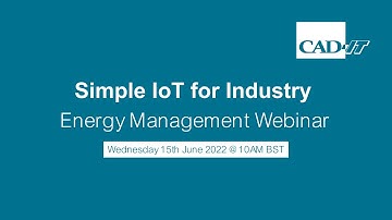 Simple IoT for Industry: Energy Management