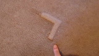 Life Hack #5 Removing dents in carpets