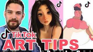 Testing TikTok Art Tips! [NEVER evar! Take Popular TIK TOK ADVICE!!! ever! ] VERY DANGEROUS!!!