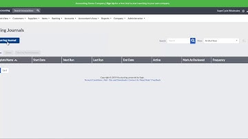 Sage Business Cloud Accounting Process Recurring Journals