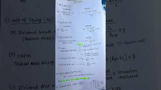 Cost of Capital in ONE Page 🔥 | WACC, Ke, Kd, Kp Simplified #costofcapital