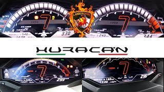 Lamborghini Huracan acceleration battle