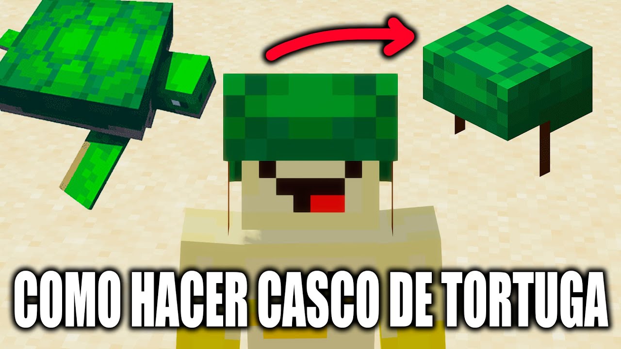 Como hacer el CASCO de TORTUGA en Minecraft - YouTube