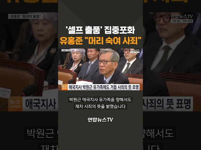 '셀프 출품' 집중포화…유홍준 "머리 숙여 사죄" / 연합뉴스TV(YonhapnewsTV)