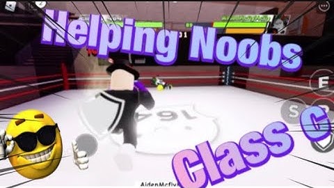 Helping Noobs In Class C Boxing League Roblox