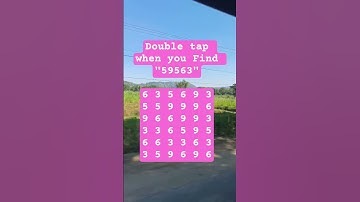 Observation Visual Test: 5 Seconds For You To Spot:59563 . Try Your Skills!  #search #puzzle #shorts