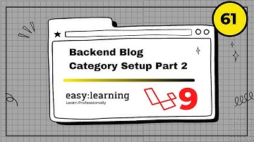 Laravel 9 Project #61 | Backend Blog Category Setup Part 2