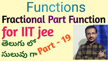 Fractional part Function //best explanation.//online maths  free IItjee video lectures