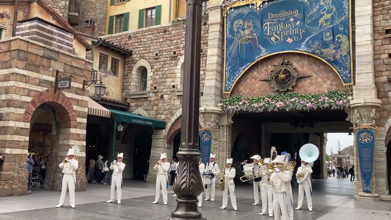 【ディズニーシー】ジャーニー・トゥ・ファンタジースプリングス マリタイムバンド2024年4月 柱で見ずらいです(ᴗ͈ˬᴗ͈)‪‪