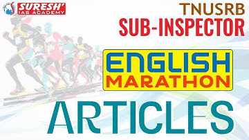 TNUSRB 2025 | SUB-INSPECTOR | ENGLISH MARATHON | ARTICLES | SURESH IAS ACADEMY