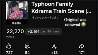 Typhoon Family Kdrama Train Scene Full Audio | 태풍상사 | strangers with flowers on a crowded train