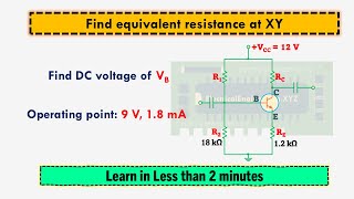 DC Base Voltage Calculations in Voltage Divider Bias Circuit