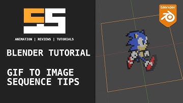 Blender Tutorial Convert Gif to Image Sequence ... sprite sheet to image plane