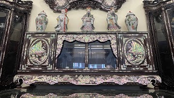 Review Siêu Phẩm Tủ Chè Gỗ Trắc Ta Khảm Ốc Đỉnh Cao Nhất Việt Nam .