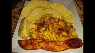 How To Prepare Jamaican Roasted Breadfruit Ackee Saltfish