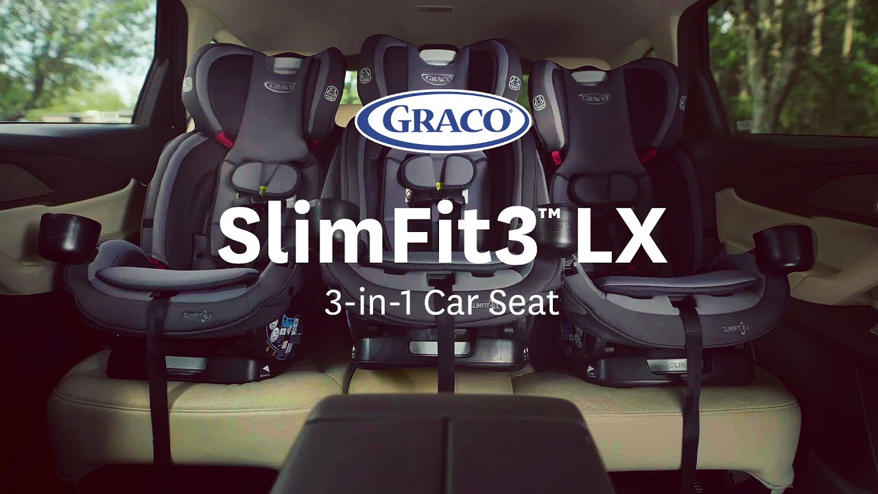 Graco SlimFit3 LX 3-in-1 All-in-One Car Seat with Space-Saving