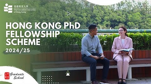 Hong Kong PhD Fellowship Scheme (HKPFS)