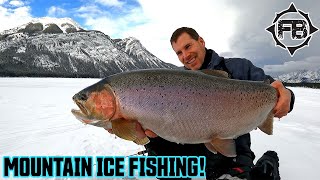 MOUNTAIN ICE FISHING - Rainbow Trout + Bull Trout