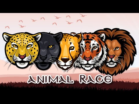 WILD ANIMAL RACE #2! Кто быстрее на 1 км? Лев, тигр, гепард, пантера или ягуар? WHO`S FASTER??