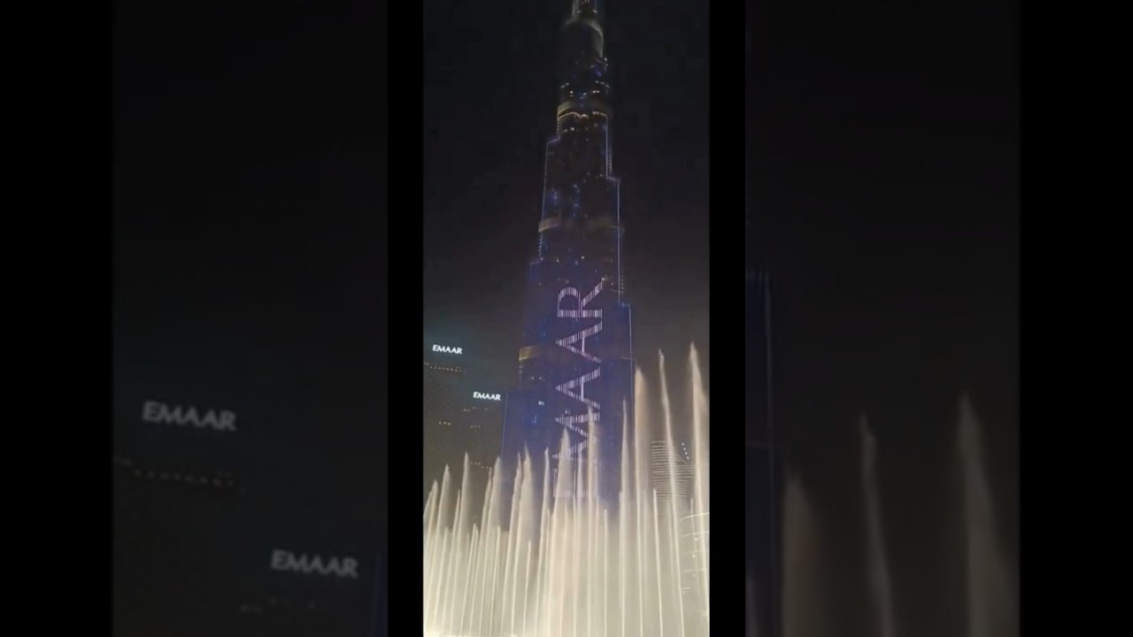 Burj Khalifa Dubai Fountain Show - Part 1