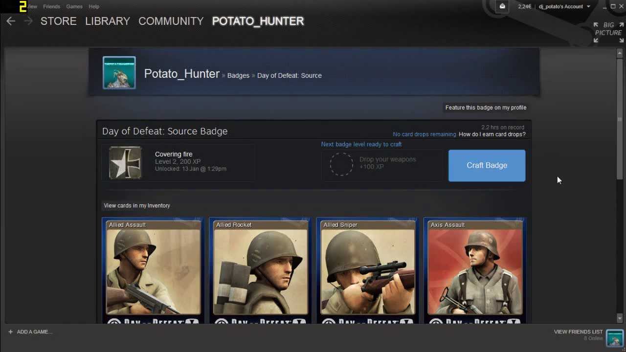 Day Of Defeat Source Steam Card Collection Drop Your Weapons Youtube