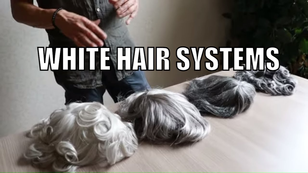 Stock Hairs Systems 4 Different Percentage Of White Hairs Hair