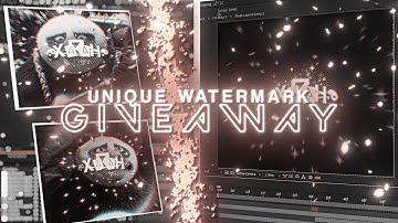 Advanced After Effects Watermark For Edits | Tutorial | (Giveaway)