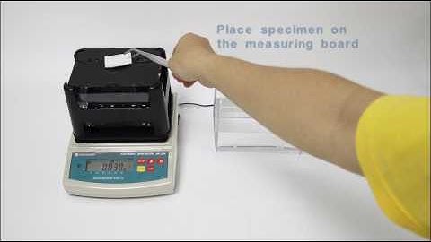 Demo Video for DahoMeter Solid Density Meter DH-300 for Measuring Floating Body