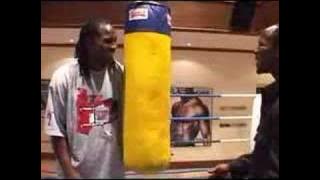 Lennox Lewis gives CHRIS EUBANK a boxing LESSON