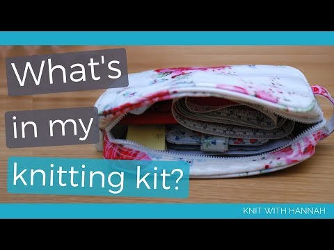 A Look Inside my Knitting Backpack