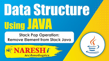 Stack Pop Operation: Remove Element from Stack Java | Data Structures Using Java | Naresh IT