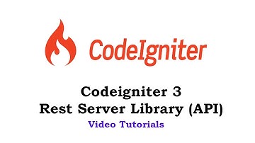 #1 Codeigniter 3 - Rest Server Library (#API) Installing