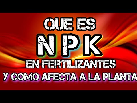 Video: ¿Qué npk es mejor para las plantas?