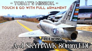 #rc비행기 #freewing #A4 Skyhawk 80mm EDF #Touch&go #Full Armament #비행하기 좋은날