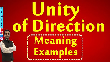 Unity of Direction By Henri Fayol - Principles of Management Class 12 Business Studies