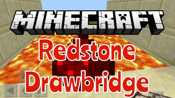MCPE [0.16.0] How to make a redstone drawbridge