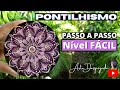 PASSO A PASSO #3 Técnicas de Pontilhismo - Mandala Lilás ♡ #45