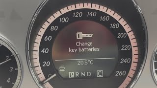 Mercedes message clear service a and replace key batteries 