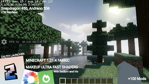 ZALITH LAUNCHER | MAKE UP ULTRA FAST SHADERS | MINECRAFT FABRIC 1.21.4 | SODIUM AND IRIS