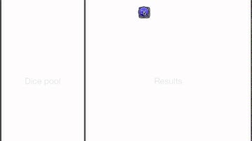 Roll a single six-sided die: Dicepool iPad app tutorial 1